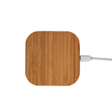 Base di ricarica wireless in Bamboo - Input 5V/2A , Output 5V/1A , Potenza di trasmissione [20451] 