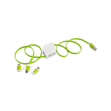 Cavo alimentazione USB-type C/lighting/microUSB retrattile [20431] 