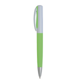 Penna twist in plastica con parte colorata gommata [19821] 