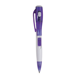 Penna in plastica con luce, batteria inclusa [10815] 