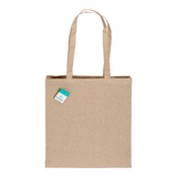 Shopper  in cotone riciclato 190 g/m2, manici lunghi e soffietto [23101] 