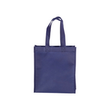 Shopper mini con soffietto in  R-pet 80 g/m2 con soffietto, manici corti [22108] 