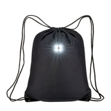 Zainetto in poliestere 300T con luce LED COB, angoli rinforzati. [21423] 