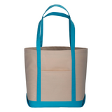 Shopper con soffietto alla base in cotone naturale [20114] 