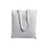 Shopper in cotone 180 g/m2, manici lunghi e soffietto [19112] 