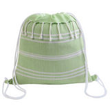 Zainetto fouta in cotone 180 g/m2 con chiusura a strappo [18140] 