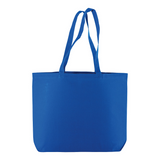 Shopper con soffietto alla base in cotone 135 g/m2, manici lunghi [18109] 