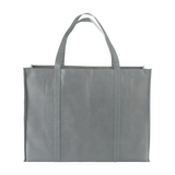 Shopper maxi con soffietto in TNT 100 g/m2 cucito, manici lunghi [18106] 