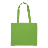 Shopper con soffietto in cotone 200 g/m2, manici lunghi [17112] 