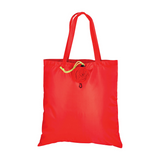 Shopper ripiegabile a forma di rosa in poliestere 190T, con moschettone in plastica [11104] 