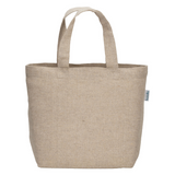 Shopper in cotone riciclato  150 g/m2 con manici corti [24152] 