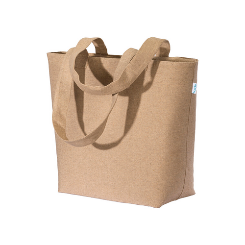 Shopper con soffietto in cotone riciclato 280 g/m2 [24130] 