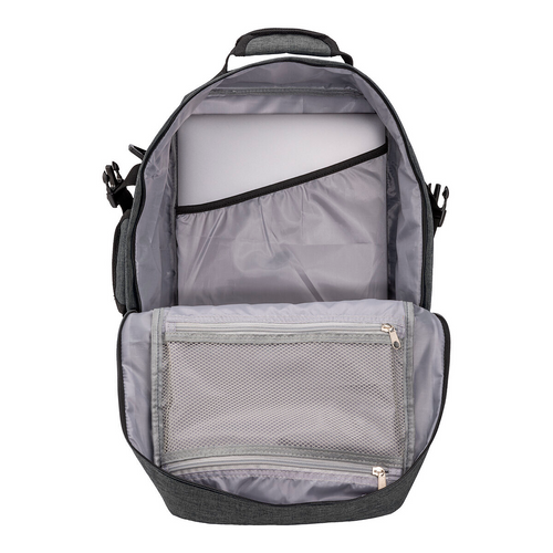 Zaino/borsoncino porta PC (15")  in poliestere 600D melange. [24117] 
