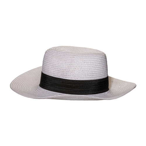 Cappello in paglia di carta con fascia elastica 3 cm applicabile e personalizzabile [23302] 