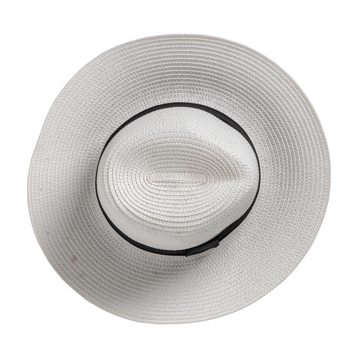 Cappello in paglia di carta con fascia elastica 3 cm applicabile e personalizzabile [23302] 