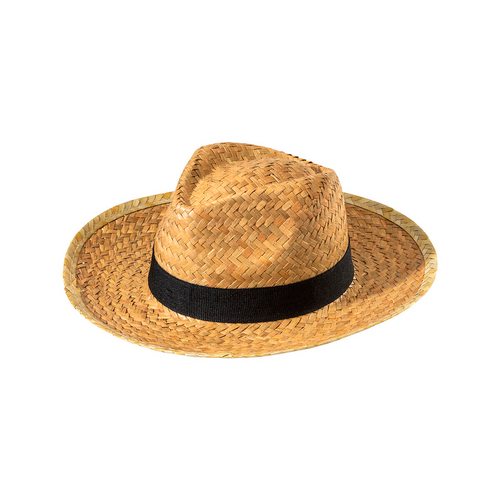 Cappello in paglia con fascia elastica 3 cm applicabile e personalizzabile [23301] 