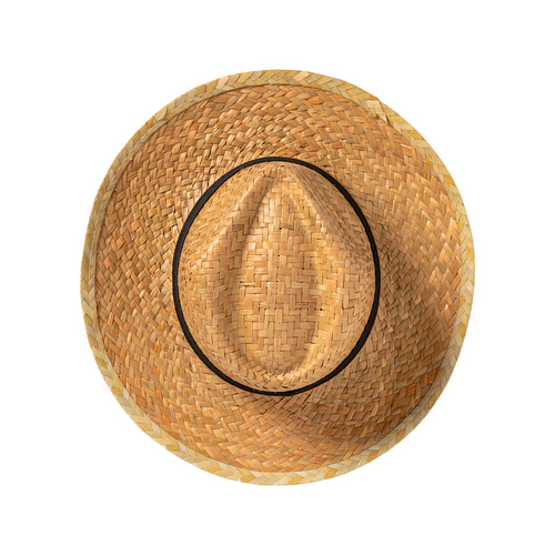 Cappello in paglia con fascia elastica 3 cm applicabile e personalizzabile [23301] 