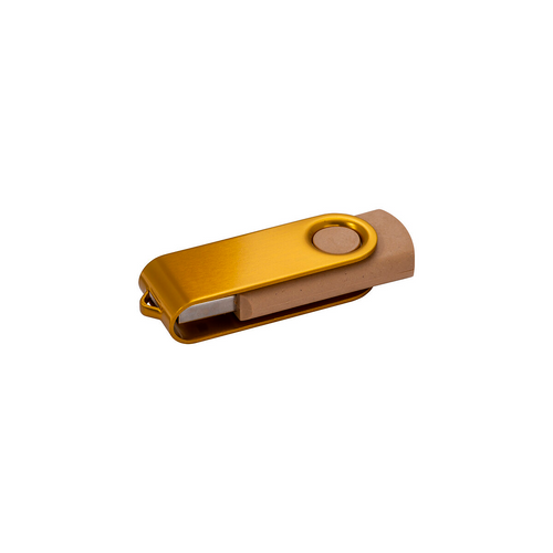 Chiavetta USB 4 Gb girevole in paglia di grano [22454] 