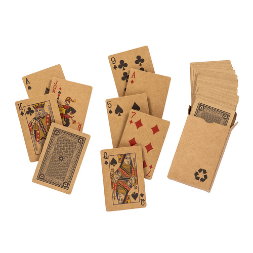 Mazzo di carte da gioco da 54 carte, in scatola singola, in carta riciclata [22432] 