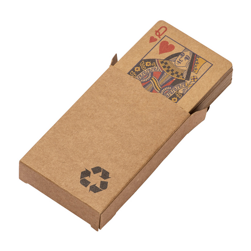 Mazzo di carte da gioco da 54 carte, in scatola singola, in carta riciclata [22432] 