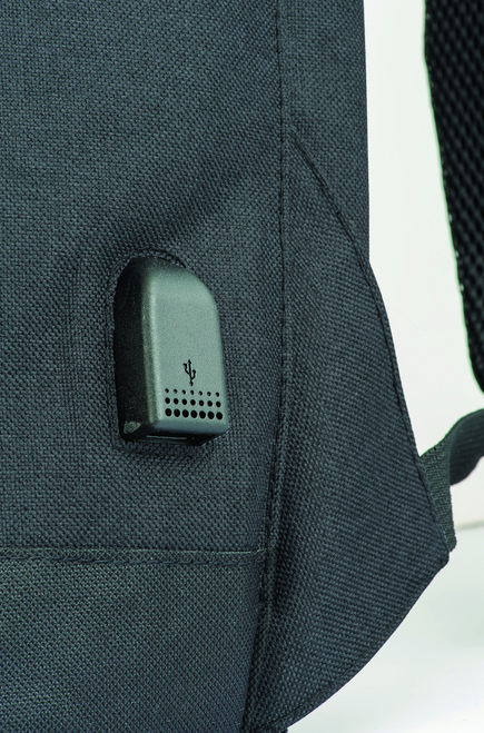 Zaino porta PC con chiusura antifurto, con presa USB,  in poliestere [22120] 