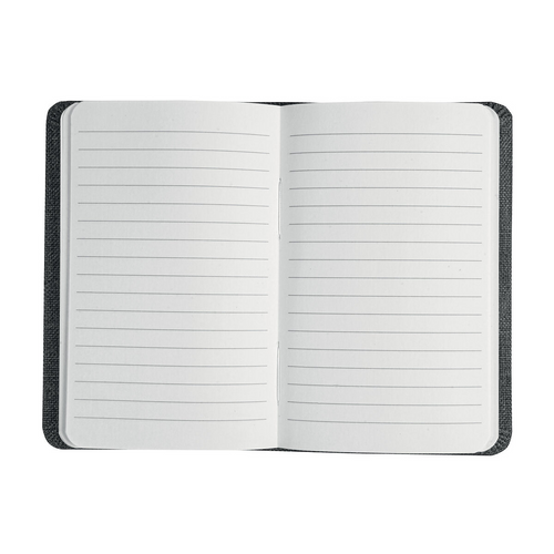 Quaderno con copertina in R-Pet, con elastico, fogli a righe color bianco [21439] 