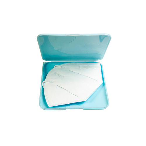 Astuccio porta mascherina in PP con trattamento antibatterico. ISO 22196 [21415] 