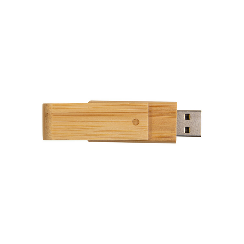 Chiavetta girevole USB 4Gb in bamboo. Possibilità di import su richiesta [21414] 