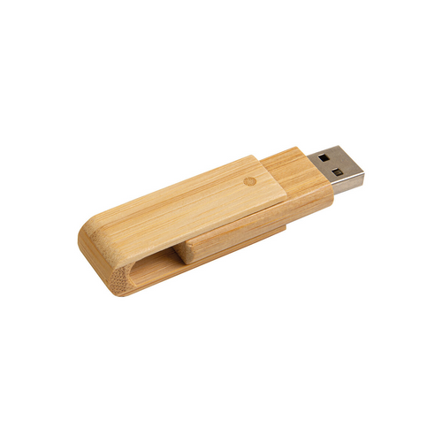 Chiavetta girevole USB 4Gb in bamboo. Possibilità di import su richiesta [21414] 
