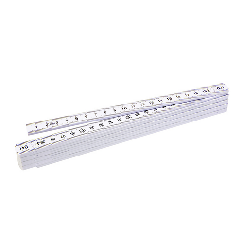 Metro pieghevole snodabile in plastica, lunghezza 2 mt con 10 maglie in PS [21410] 