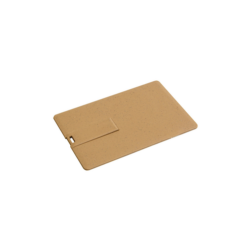 Chiavetta USB 8Gb a forma di tessera in paglia di grano e PP. Possibilità di import [21408] 