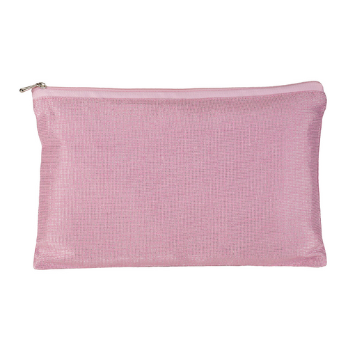 Beauty case in policotone brillante con zip [21118] 