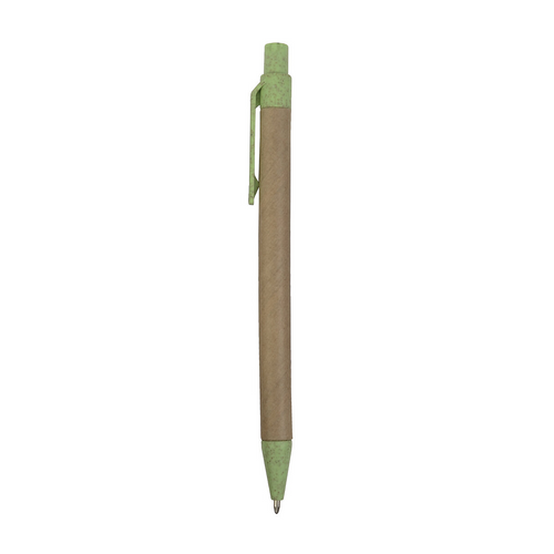 Penna a scatto  in carta riciclata con dettagli  in  paglia di grano (50%) PP (50%) [20805] 