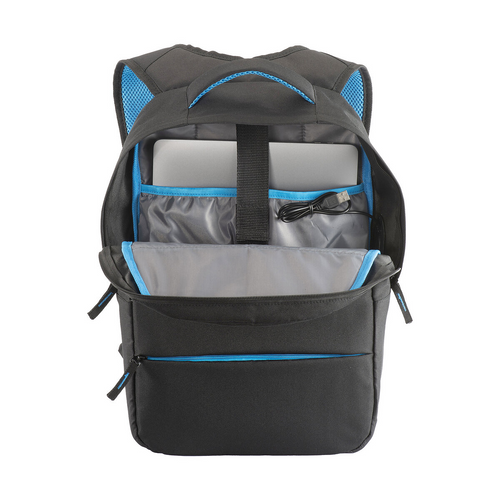 Zaino porta computer in poliestere 600D. Tasca principale porta pc e 3 tasche frontali [20135] 