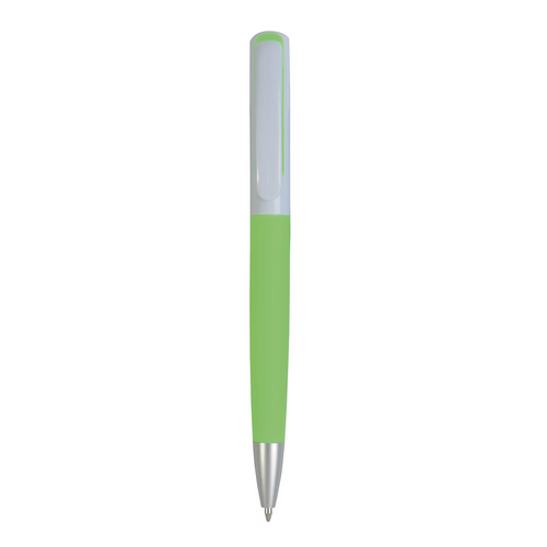 Penna twist in plastica con parte colorata gommata [19821] 
