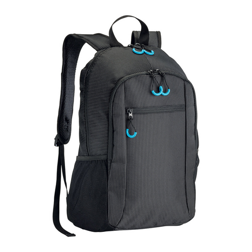 Zaino porta computer in dobby nylon con tre tasche [19160] 