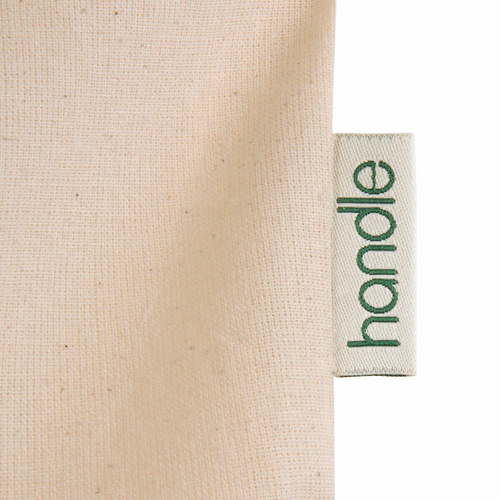 Shopper con soffietto in cotone organico 150 g/m2, manici lunghi [19153] 