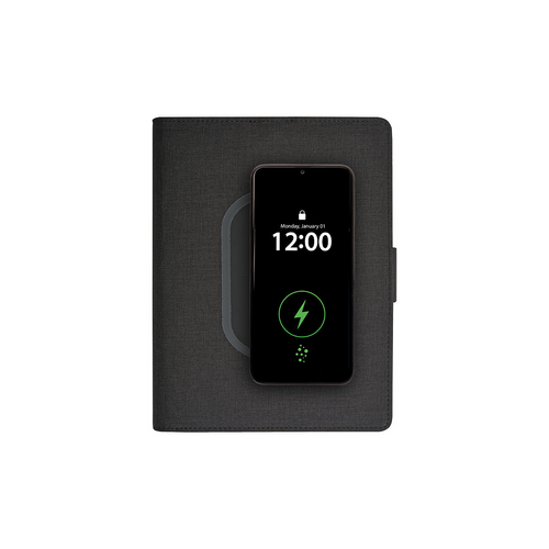 Tech organizer con wireless charger e quaderno (A5) [19143] 