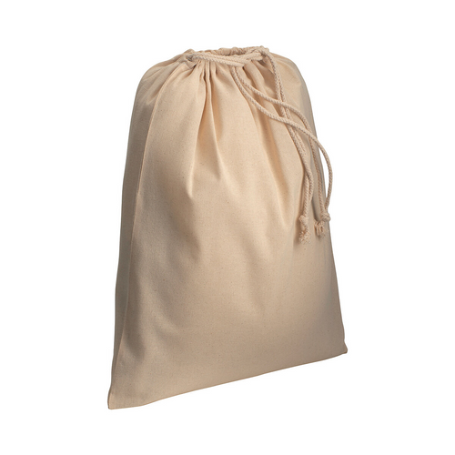 Sacchetto in cotone naturale 120 g/m2 con chiusura a strozzo, 40 x 50 cm [1911622] 