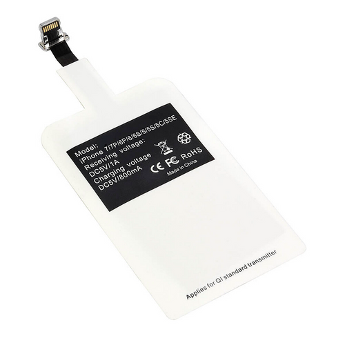 Ricevitore QI wireless con connettore lightning per abilitare i dispositivi Apple [18435OPT] 