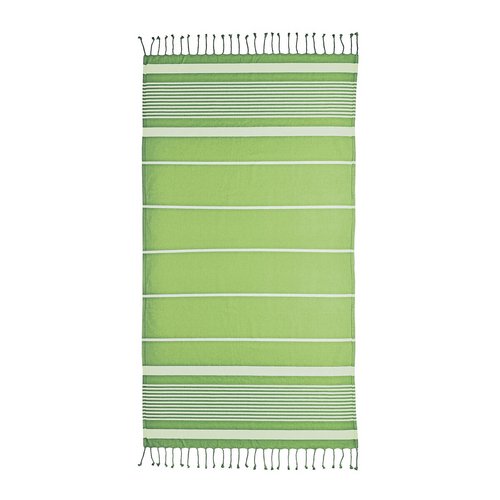 Telo mare/pareo stile Fouta 100% cotone 580gr con lato in spugna e frange, 90x160 cm [18423] 