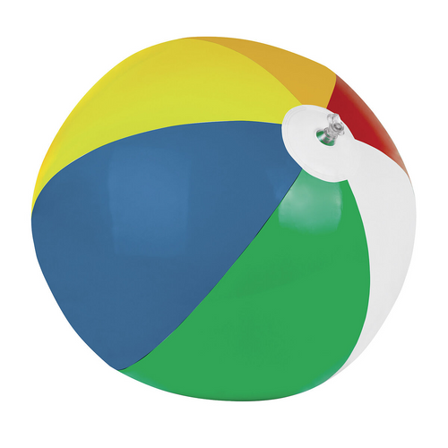 Pallone gonfiabile da spiaggia in PVC bicolore diametro cm 28 [18410] 