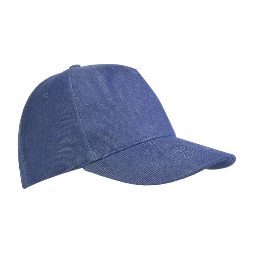 Cappellino in cotone denim pesante, 5 pannelli [18302] 