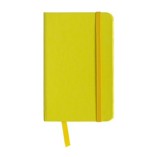 Quaderno in PVC con elastico colorato, fogli bianchi (80 pag.), segnalibro in raso [15444] 
