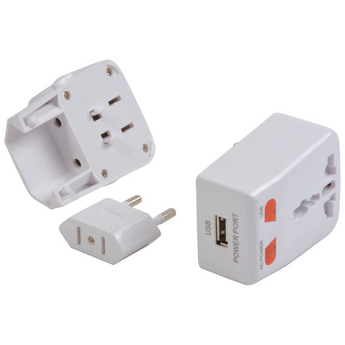 Adattatore prese universale, con ingresso USB [14449] 