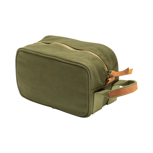 Beauty case in canvas riciclato  con maniglia laterale [DM23103] 