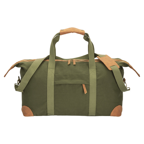 Borsa duffle in canvas  riciclato. Tracolla regolabile e removibile con fibbie in metallo [DM23102] 