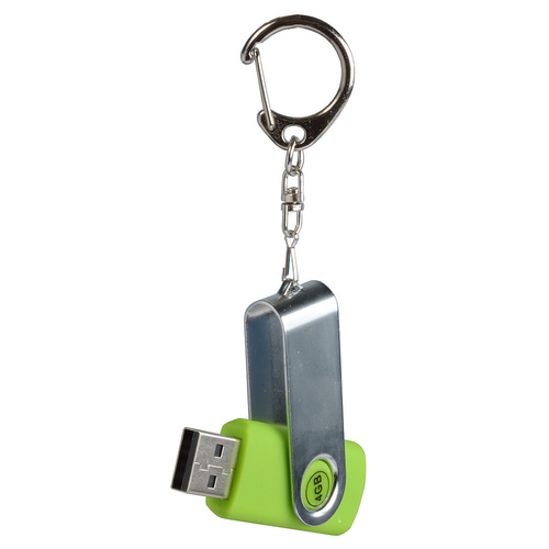 Chiavetta girevole USB 4Gb ABS gommata/Metallo  Possibilità di import su richiesta a parti [12464] 