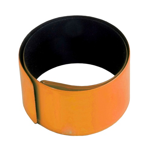 Bracciale di sicurezza "Clic clac" in poliestere catarifrangente e PVC [11453] 