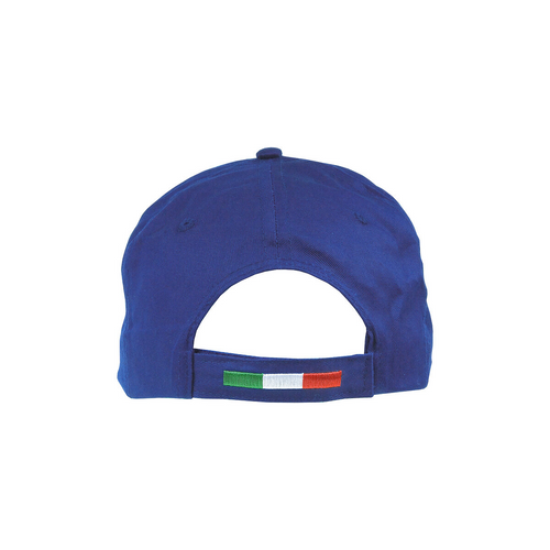 Cappellino in cotone, 5 pannelli con profilo e ricamo tricolore [10305] 